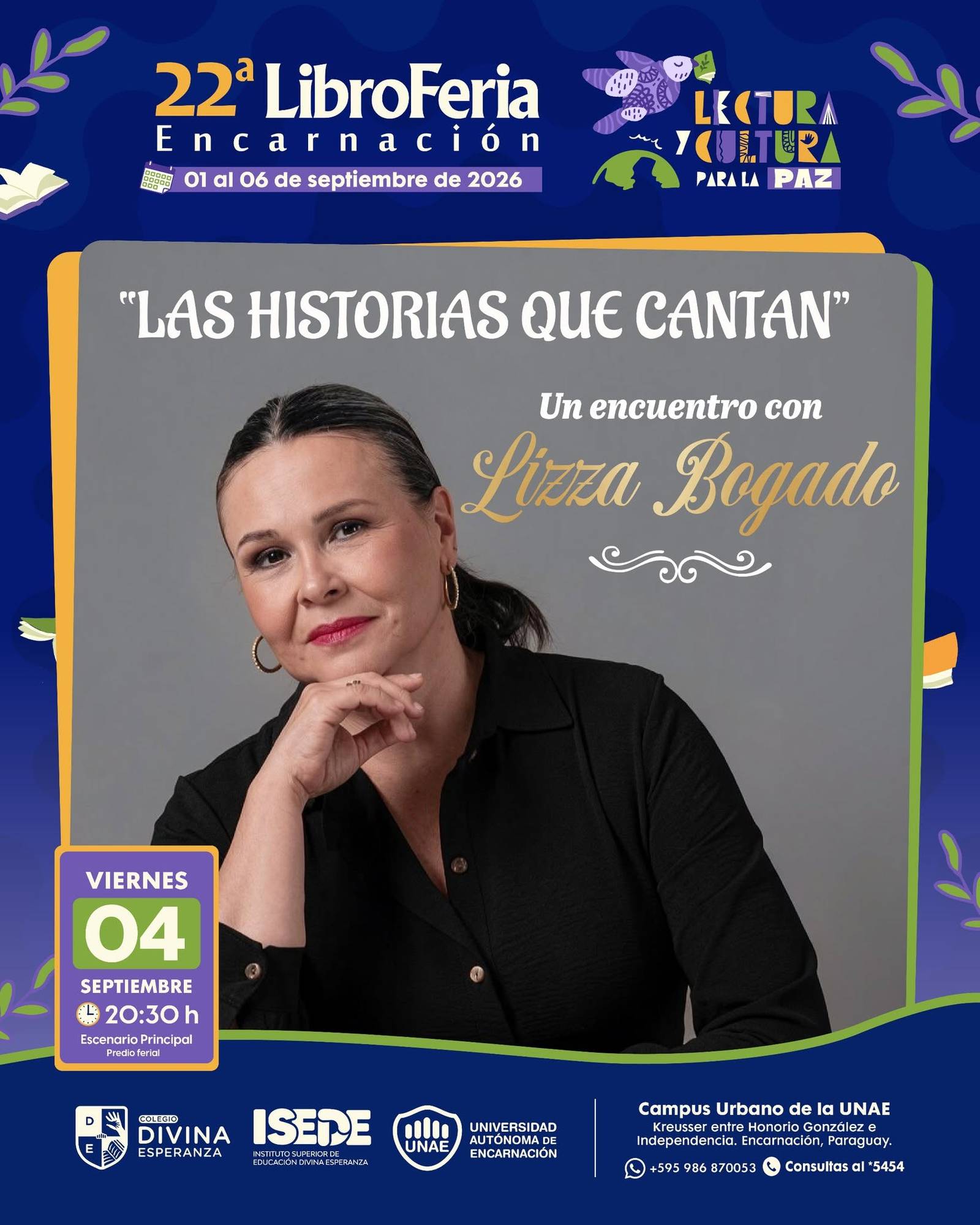 La 22ª Libroferia Encarnación "Lectura y cultura para la paz"