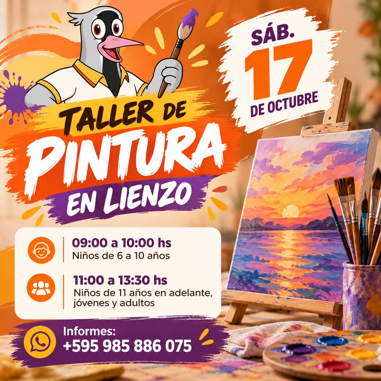Taller de Pintura en Lienzo