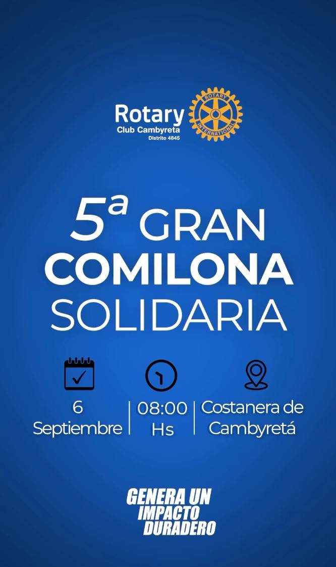 5ª Gran Comilona Solidaria del Rotary Club Cambyretá