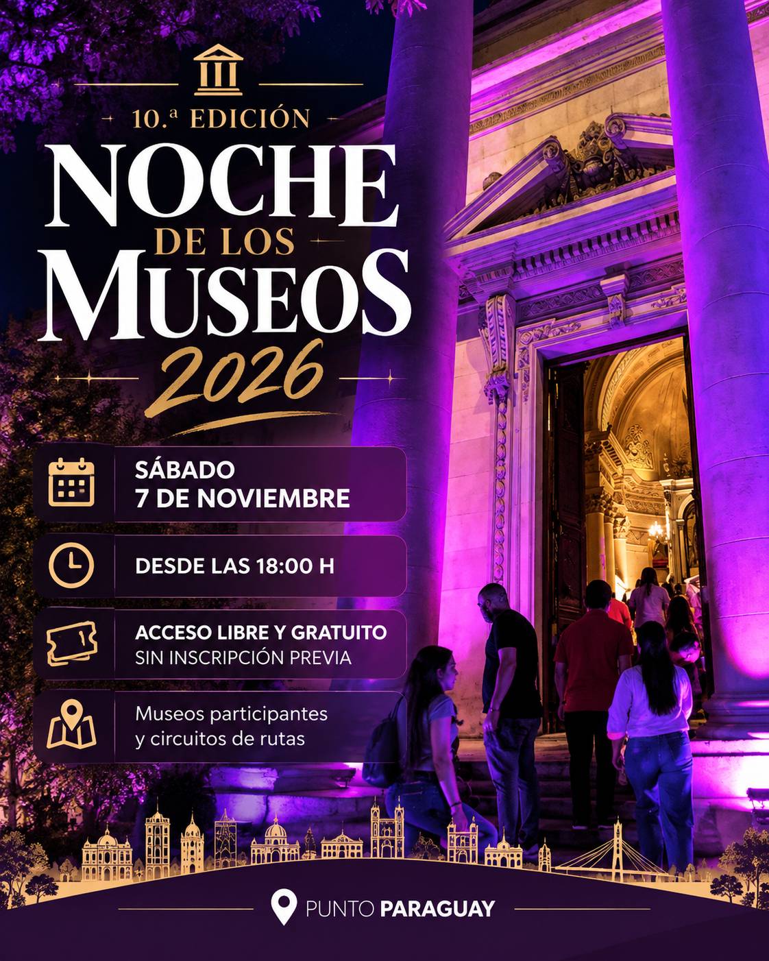10.ª edição da Noche de los Museos 2026
